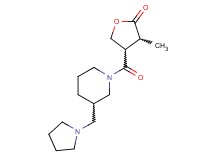 3-methyl-4-{[3-(1-pyrrolidinylmethyl)-1-piperidinyl]carbonyl}dihydro-2(3H)-furanone trifluoroacetate