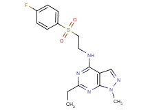 6-ethyl-N-{2-[(4-fluorophenyl)sulfonyl]ethyl}-1-methyl-1H-pyrazolo[3,4-d]pyrimidin-4-amine