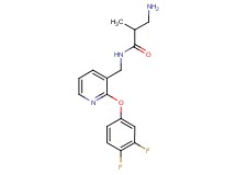 3-amino-N-{[2-(3,4-difluorophenoxy)pyridin-3-yl]methyl}-2-methylpropanamide