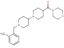 1'-(2-methylbenzyl)-4-(4-thiomorpholinylcarbonyl)-1,4'-bipiperidine