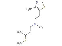 N-methyl-N-[2-(4-methyl-1,3-thiazol-5-yl)ethyl]-3-(methylthio)butan-1-amine