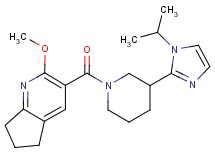 3-{[3-(1-isopropyl-1H-imidazol-2-yl)-1-piperidinyl]carbonyl}-2-methoxy-6,7-dihydro-5H-cyclopenta[b]pyridine