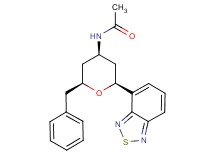 N-[(2S*,4R*,6S*)-2-(2,1,3-benzothiadiazol-4-yl)-6-benzyltetrahydro-2H-pyran-4-yl]acetamide