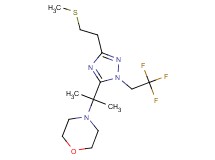 4-{1-methyl-1-[3-[2-(methylthio)ethyl]-1-(2,2,2-trifluoroethyl)-1H-1,2,4-triazol-5-yl]ethyl}morpholine