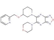 5-(4-morpholinyl)-6-[3-(2-pyridinylmethoxy)-1-piperidinyl][1,2,5]oxadiazolo[3,4-b]pyrazine
