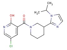 5-chloro-3-{[3-(1-isopropyl-1H-imidazol-2-yl)-1-piperidinyl]carbonyl}-2-pyridinol