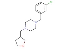 1-(3-chlorobenzyl)-4-(tetrahydro-3-furanylmethyl)piperazine