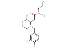 2-[1-(3,4-difluorobenzyl)-3-oxo-2-piperazinyl]-N-methyl-N-propylacetamide