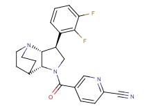 5-{[(3S*,3aR*,7aR*)-3-(2,3-difluorophenyl)hexahydro-4,7-ethanopyrrolo[3,2-b]pyridin-1(2H)-yl]carbonyl}pyridine-2-carbonitrile