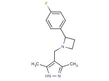 4-{[2-(4-fluorophenyl)azetidin-1-yl]methyl}-3,5-dimethyl-1H-pyrazole