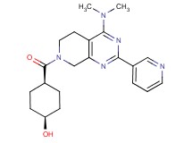 cis-4-{[4-(dimethylamino)-2-(3-pyridinyl)-5,8-dihydropyrido[3,4-d]pyrimidin-7(6H)-yl]carbonyl}cyclohexanol