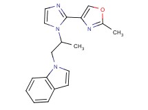 1-{2-[2-(2-methyl-1,3-oxazol-4-yl)-1H-imidazol-1-yl]propyl}-1H-indole