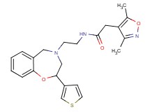 2-(3,5-dimethyl-4-isoxazolyl)-N-{2-[2-(3-thienyl)-2,3-dihydro-1,4-benzoxazepin-4(5H)-yl]ethyl}acetamide