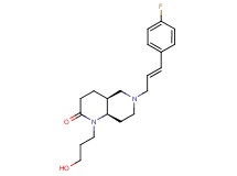 (4aS*,8aR*)-6-[(2E)-3-(4-fluorophenyl)prop-2-en-1-yl]-1-(3-hydroxypropyl)octahydro-1,6-naphthyridin-2(1H)-one