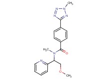 N-(2-methoxy-1-pyridin-2-ylethyl)-N-methyl-4-(2-methyl-2H-tetrazol-5-yl)benzamide