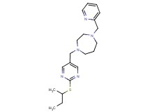 1-{[2-(sec-butylthio)pyrimidin-5-yl]methyl}-4-(pyridin-2-ylmethyl)-1,4-diazepane