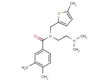 N-[2-(dimethylamino)ethyl]-3,4-dimethyl-N-[(5-methyl-2-thienyl)methyl]benzamide