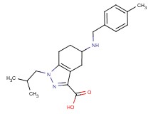 1-isobutyl-5-[(4-methylbenzyl)amino]-4,5,6,7-tetrahydro-1H-indazole-3-carboxylic acid