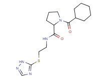 1-(cyclohexylcarbonyl)-N-[2-(1H-1,2,4-triazol-5-ylthio)ethyl]pyrrolidine-2-carboxamide