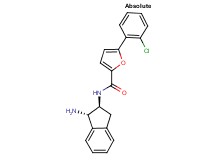 N-[(1S,2S)-1-amino-2,3-dihydro-1H-inden-2-yl]-5-(2-chlorophenyl)-2-furamide