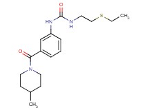 N-[2-(ethylthio)ethyl]-N'-{3-[(4-methylpiperidin-1-yl)carbonyl]phenyl}urea