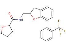 N-({7-[2-(trifluoromethyl)phenyl]-2,3-dihydro-1-benzofuran-2-yl}methyl)tetrahydro-2-furancarboxamide