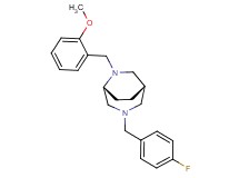(1S*,5R*)-3-(4-fluorobenzyl)-6-(2-methoxybenzyl)-3,6-diazabicyclo[3.2.2]nonane