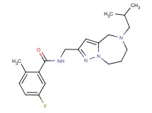 5-fluoro-N-[(5-isobutyl-5,6,7,8-tetrahydro-4H-pyrazolo[1,5-a][1,4]diazepin-2-yl)methyl]-2-methylbenzamide