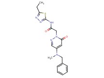 2-[4-[benzyl(methyl)amino]-6-oxo-1(6H)-pyridazinyl]-N-(5-ethyl-1,3,4-thiadiazol-2-yl)acetamide