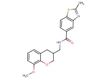 N-[(8-methoxy-3,4-dihydro-2H-chromen-3-yl)methyl]-2-methyl-1,3-benzothiazole-5-carboxamide
