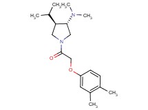 (3S*,4R*)-1-[(3,4-dimethylphenoxy)acetyl]-4-isopropyl-N,N-dimethylpyrrolidin-3-amine
