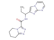 N-(1-imidazo[1,2-a]pyrimidin-2-ylpropyl)-5,6,7,8-tetrahydro[1,2,4]triazolo[4,3-a]pyridine-3-carboxamide