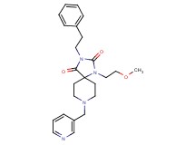 1-(2-methoxyethyl)-3-(2-phenylethyl)-8-(3-pyridinylmethyl)-1,3,8-triazaspiro[4.5]decane-2,4-dione