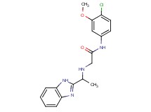 2-{[1-(1H-benzimidazol-2-yl)ethyl]amino}-N-(4-chloro-3-methoxyphenyl)acetamide