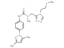N'-[4-(3,5-dimethyl-1H-pyrazol-1-yl)phenyl]-N-{[4-(2-methoxyethyl)-4H-1,2,4-triazol-3-yl]methyl}-N-methylurea