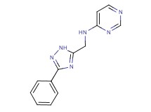 N-[(3-phenyl-1H-1,2,4-triazol-5-yl)methyl]pyrimidin-4-amine