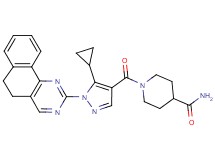 1-{[5-cyclopropyl-1-(5,6-dihydrobenzo[h]quinazolin-2-yl)-1H-pyrazol-4-yl]carbonyl}-4-piperidinecarboxamide