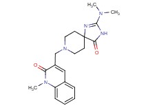3-{[2-(dimethylamino)-4-oxo-1,3,8-triazaspiro[4.5]dec-1-en-8-yl]methyl}-1-methylquinolin-2(1H)-one