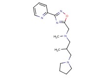 N,2-dimethyl-N-{[3-(2-pyridinyl)-1,2,4-oxadiazol-5-yl]methyl}-3-(1-pyrrolidinyl)-1-propanamine