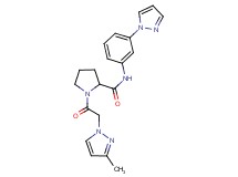 1-[(3-methyl-1H-pyrazol-1-yl)acetyl]-N-[3-(1H-pyrazol-1-yl)phenyl]prolinamide