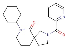 7-cyclohexyl-2-(pyridin-2-ylcarbonyl)-2,7-diazaspiro[4.5]decan-6-one