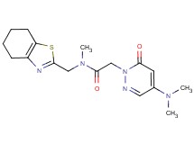 2-[4-(dimethylamino)-6-oxopyridazin-1(6H)-yl]-N-methyl-N-(4,5,6,7-tetrahydro-1,3-benzothiazol-2-ylmethyl)acetamide