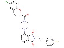 4-{4-[(4-chloro-2-methylphenoxy)acetyl]-1-piperazinyl}-2-[2-(4-fluorophenyl)ethyl]-1H-isoindole-1,3(2H)-dione