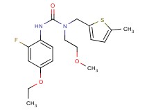 N'-(4-ethoxy-2-fluorophenyl)-N-(2-methoxyethyl)-N-[(5-methyl-2-thienyl)methyl]urea