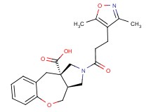 (3aS*,10aS*)-2-[3-(3,5-dimethylisoxazol-4-yl)propanoyl]-2,3,3a,4-tetrahydro-1H-[1]benzoxepino[3,4-c]pyrrole-10a(10H)-carboxylic acid