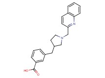 3-{[1-(quinolin-2-ylmethyl)pyrrolidin-3-yl]methyl}benzoic acid