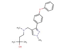2-methyl-4-(methyl{[1-methyl-3-(4-phenoxyphenyl)-1H-pyrazol-4-yl]methyl}amino)-2-butanol