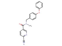 6-cyano-N-methyl-N-(4-phenoxybenzyl)nicotinamide