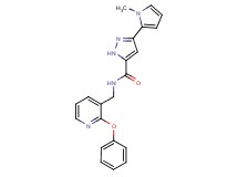 3-(1-methyl-1H-pyrrol-2-yl)-N-[(2-phenoxypyridin-3-yl)methyl]-1H-pyrazole-5-carboxamide
