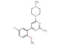 4-(5-chloro-2-methoxyphenyl)-6-(4-methylpiperazin-1-yl)pyrimidin-2-amine